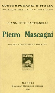 Book cover of "Pietro Mascagni, con nota delle opere e ritratto"
