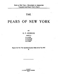 Book cover of "The pears of New York"