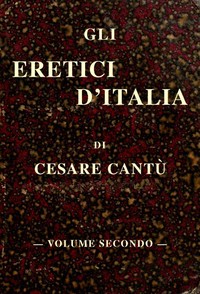 Book cover of "Gli eretici d'Italia, vol. II"