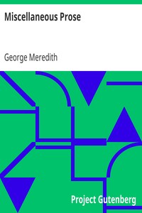 Book cover of "Miscellaneous Prose"