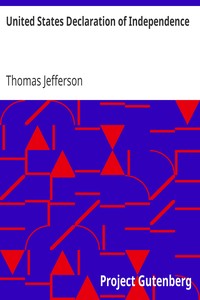 Book cover of "United States Declaration of Independence"