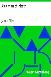 Book cover of "As a man thinketh"
