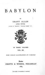 Book cover of "Babylon, Volume 3"