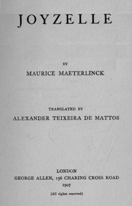 Book cover of "Joyzelle"