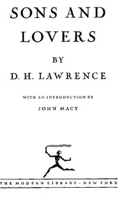Book cover of "Sons and Lovers"