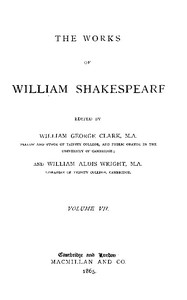Book cover of "The Works of William Shakespeare [Cambridge Edition] [Vol. 7 of 9]"