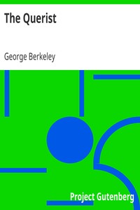 Book cover of "The Querist - Containing Several Queries Proposed to the Consideration of the Public"