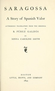Book cover of "Saragossa: A Story of Spanish Valor"