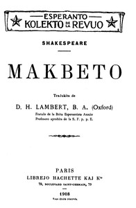 Book cover of "Makbeto"