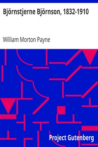 Book cover of "Björnstjerne Björnson, 1832-1910"