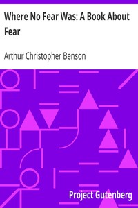 Book cover of "Where No Fear Was: A Book About Fear"