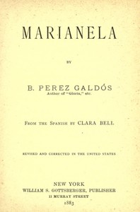 Book cover of "Marianela"
