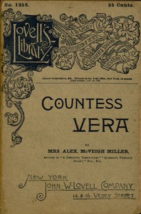Book cover of "Countess Vera; or, The Oath of Vengeance"