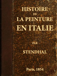 Book cover of "Histoire de la peinture en Italie"