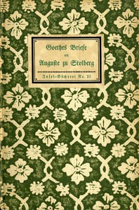 Book cover of "Goethes Briefe an Auguste zu Stolberg"