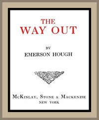 Book cover of "The Way Out"