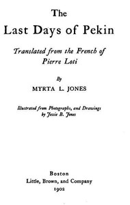 Book cover of "The Last Days of Pekin"