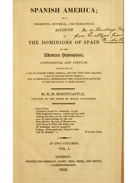 Book cover of "Spanish America, Vol. 1 (of 2)"