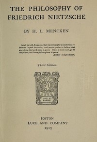 Book cover of "The Philosophy of Friedrich Nietzsche"