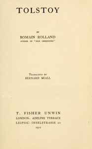 Book cover of "Tolstoy"