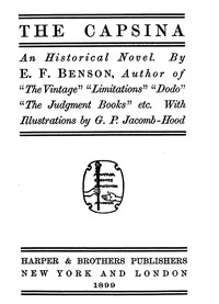 Book cover of "The Capsina: An Historical Novel"