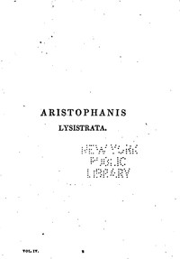 Book cover of "Aristophanis Lysistrata"