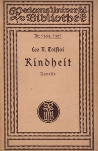 Book cover of "Kindheit: Autobiographische Novelle"