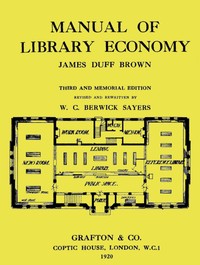 Book cover of "Manual of Library Economy - Third and Memorial Edition"