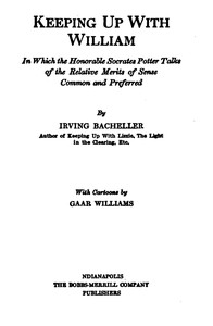 Book cover of "Keeping Up with William - In which the Honorable Socrates Potter Talks of the Relative Merits of Sense Common and Preferred"