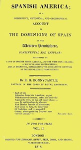 Book cover of "Spanish America, Vol. 2 (of 2)"