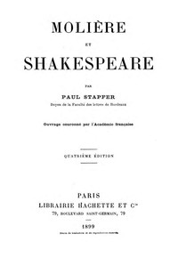 Book cover of "Molière et Shakespeare"