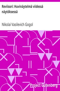 Book cover of "Reviisori: Huvinäytelmä viidessä näytöksessä"
