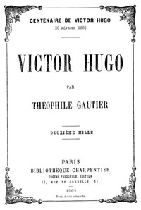 Book cover of "Victor Hugo"