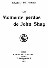 Book cover of "Les moments perdus de John Shag"