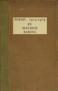 Book cover of "Poems, 1914-1919"