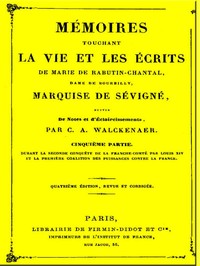 Book cover of "Mémoires touchant la vie et les écrits de Marie de Rabutin-Chantal, (5/6)"