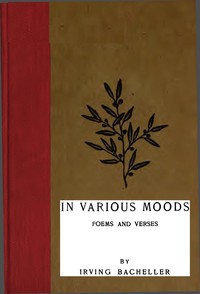 Book cover of "In Various Moods: Poems and Verses"