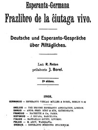 Book cover of "Esperanto-Germana frazlibro de la ĉiutaga vivo - Deutsche und Esperanto-Gespräche über Alltägliches"