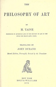 Book cover of "The Philosophy of Art"