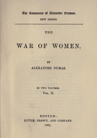 Book cover of "The War of Women, Volume 2"