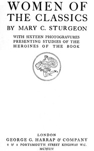 Book cover of "Women of the Classics"