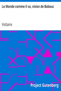 Book cover of "Le Monde comme il va, vision de Babouc"